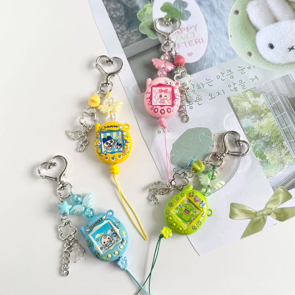 Custom Tamagotchi Charm Keychain