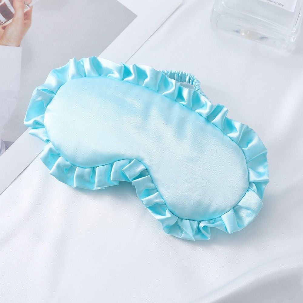 Custom Rhinestone Ruffle Sleep Mask