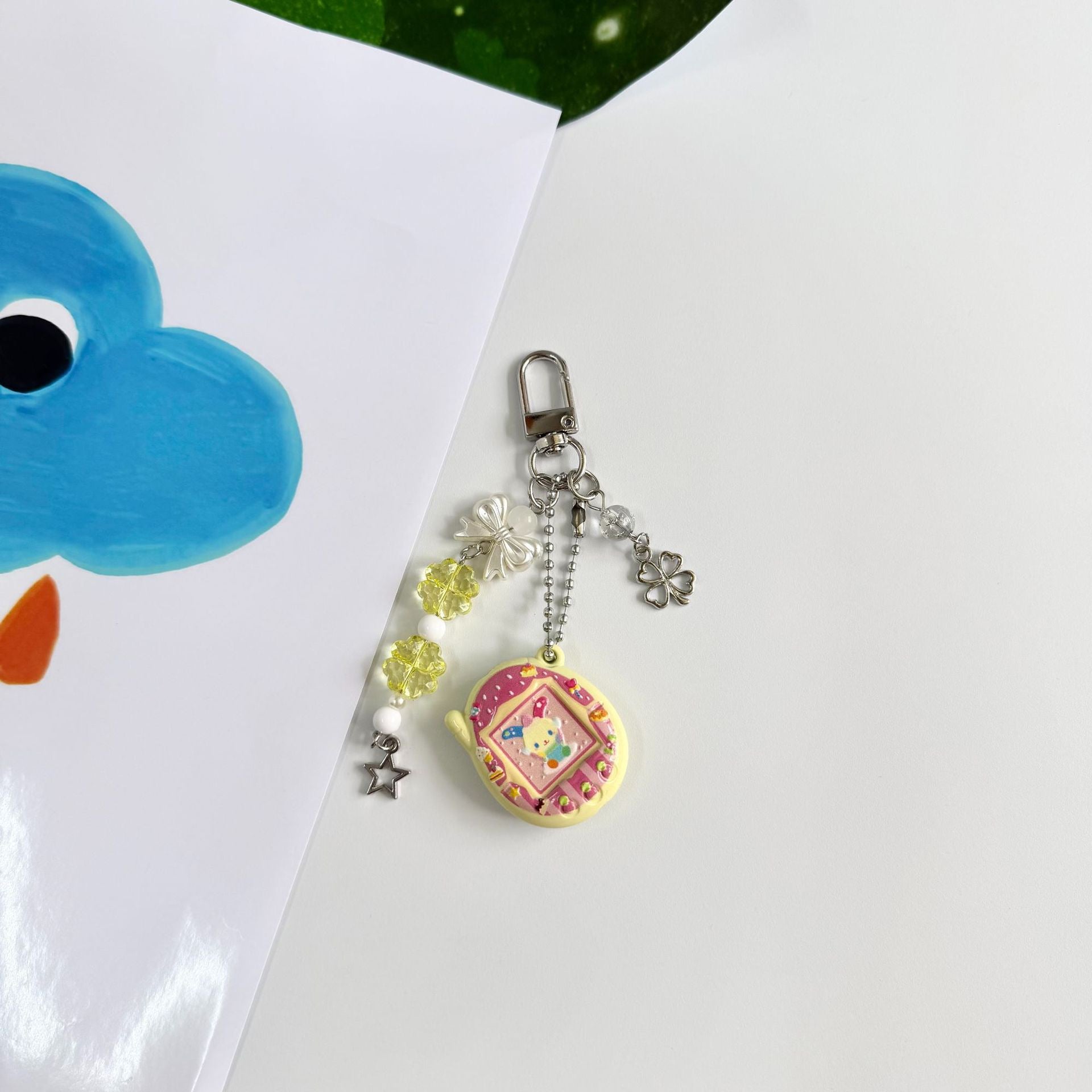 Custom Tamagotchi Charm Keychain