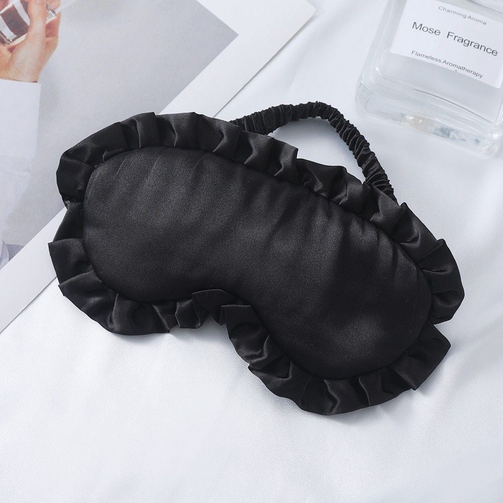 Custom Rhinestone Ruffle Sleep Mask