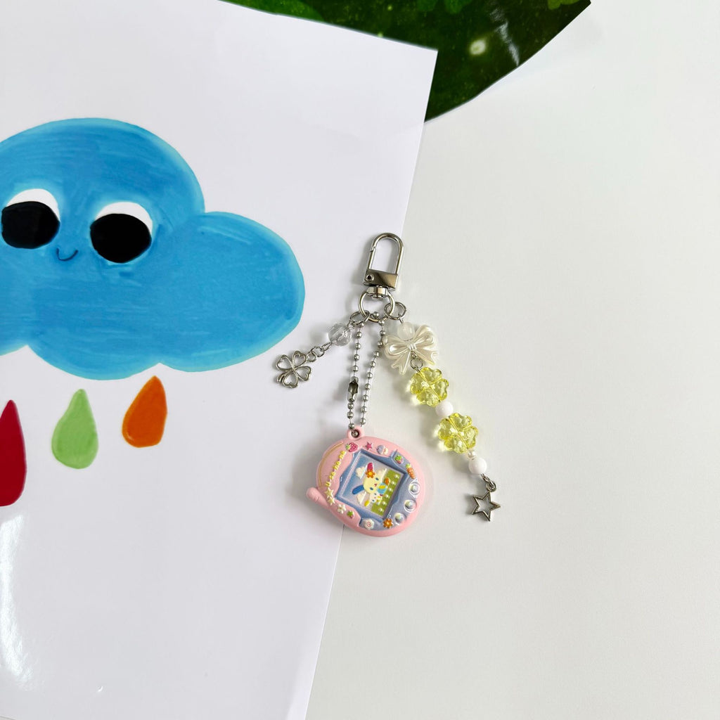 Custom Tamagotchi Charm Keychain
