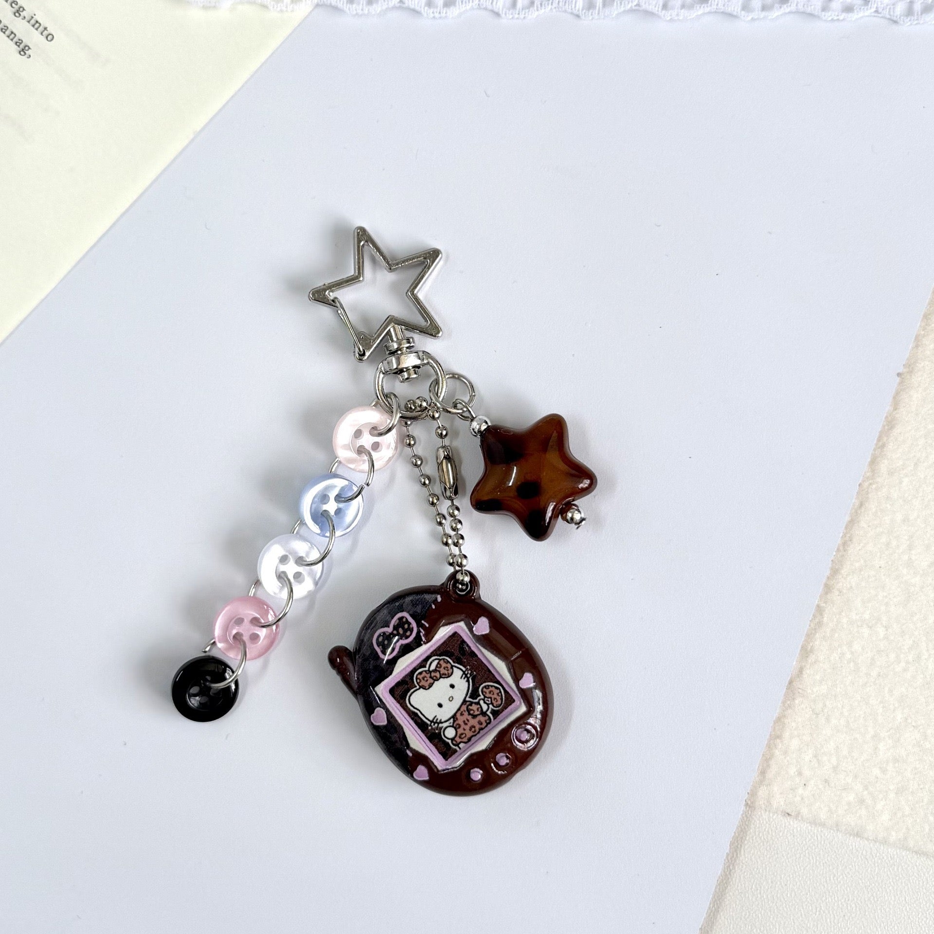 Custom Tamagotchi Charm Keychain
