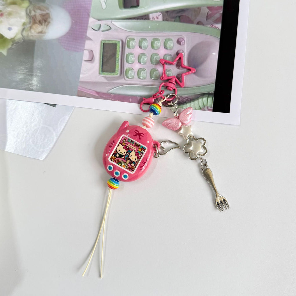Custom Tamagotchi Charm Keychain