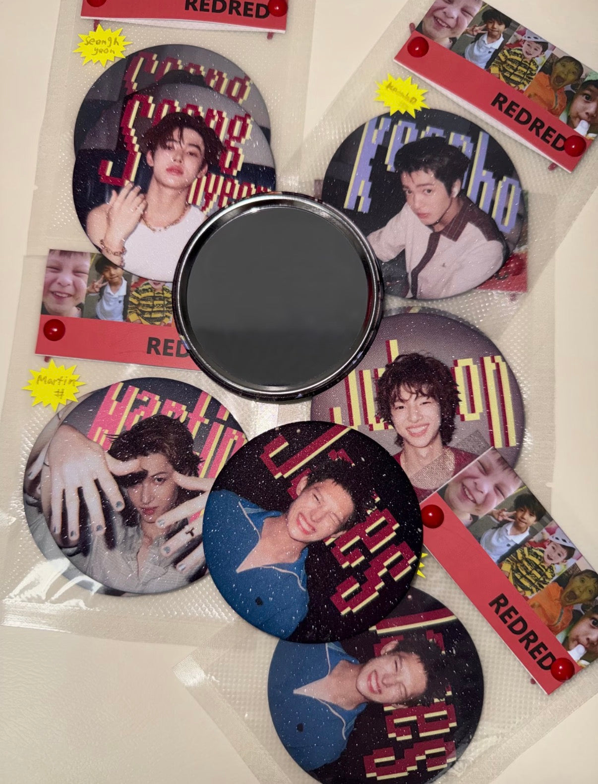 CORTIS Glitter Badge Mirror