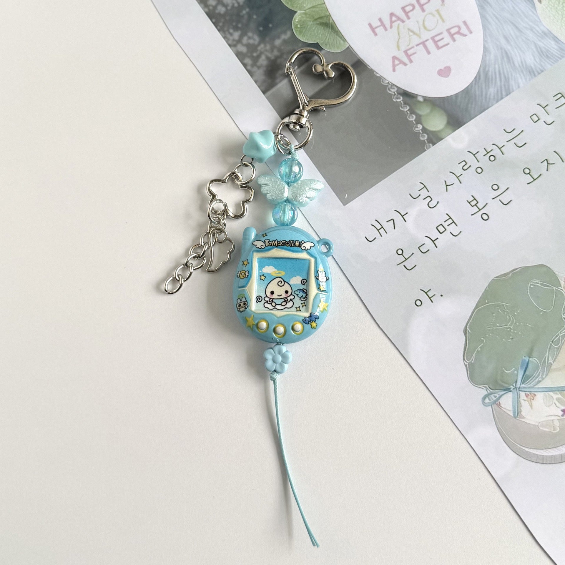 Custom Tamagotchi Charm Keychain