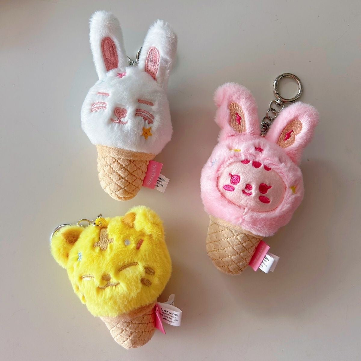 SEVENTEEN character ice cream plush keychain