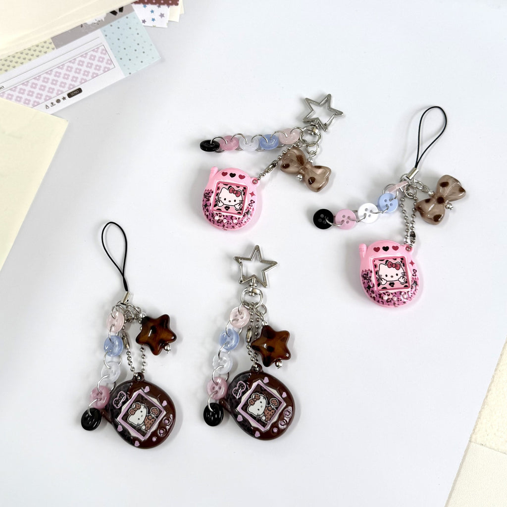 Custom Tamagotchi Charm Keychain