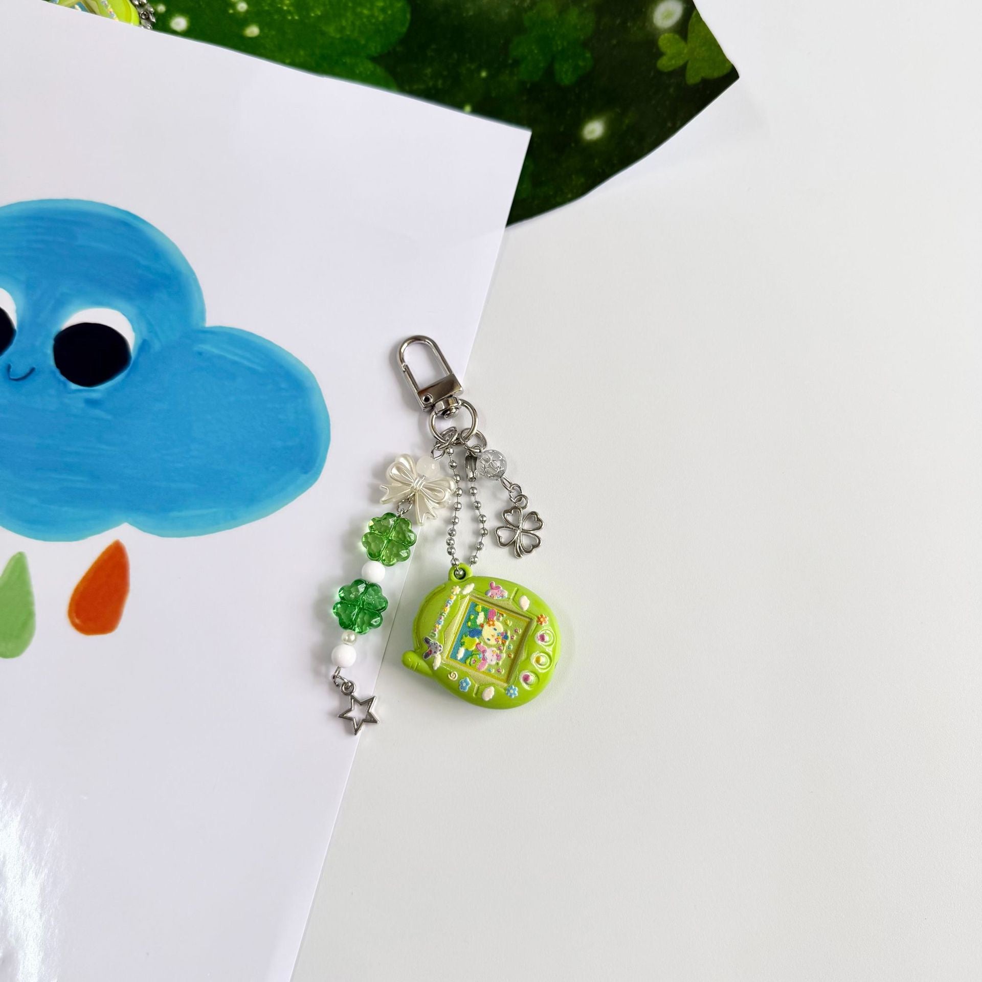 Custom Tamagotchi Charm Keychain
