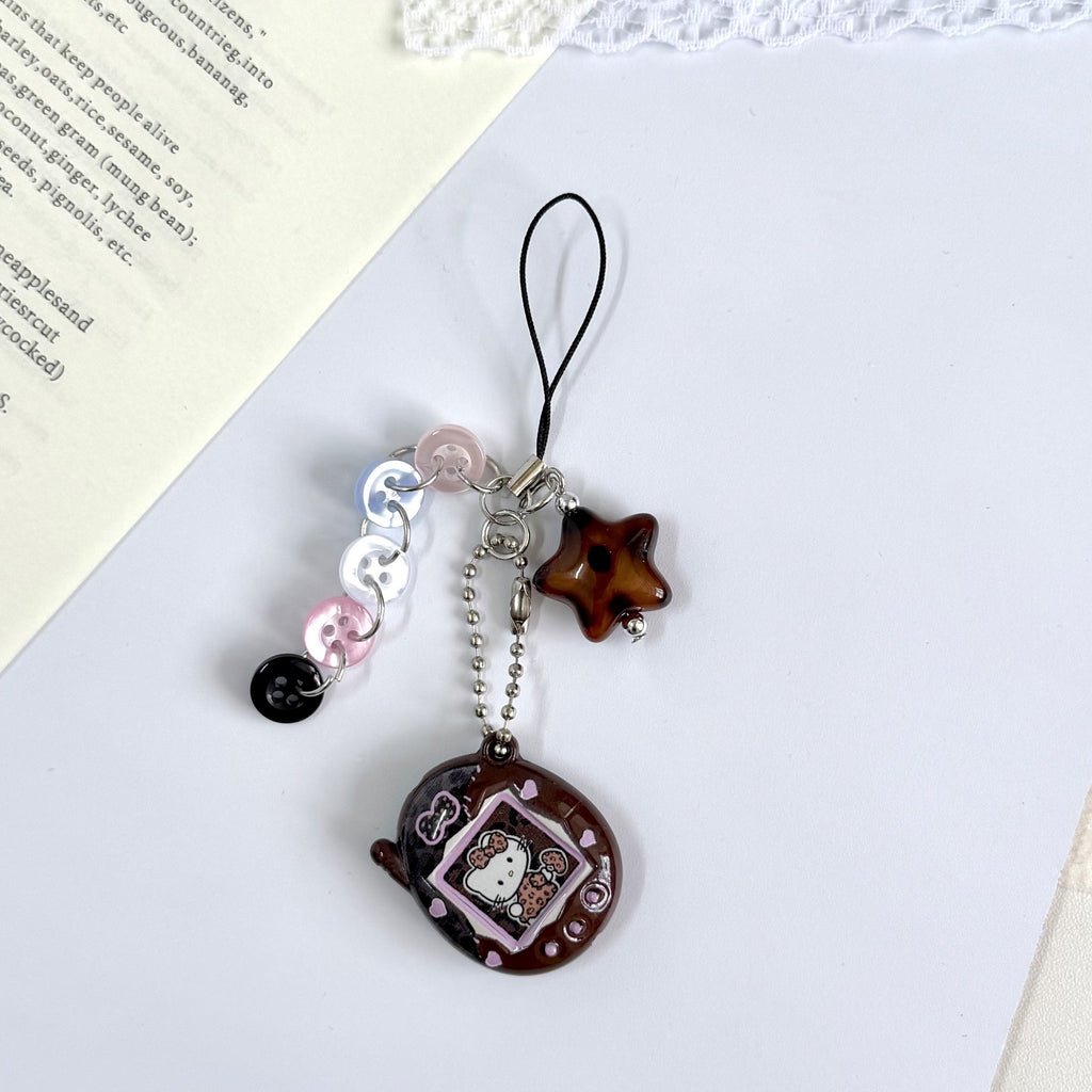 Custom Tamagotchi Charm Keychain