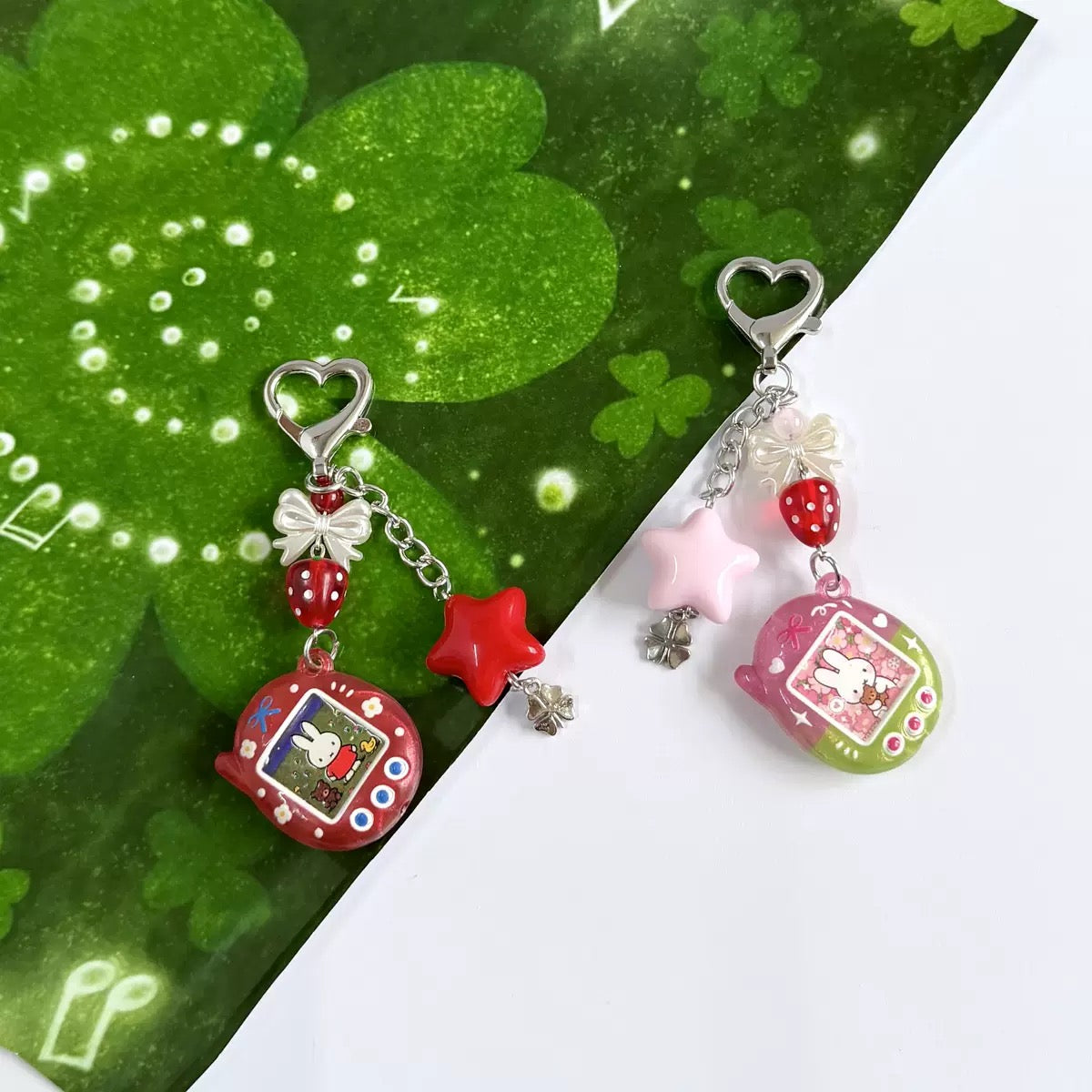 Custom Tamagotchi Charm Keychain