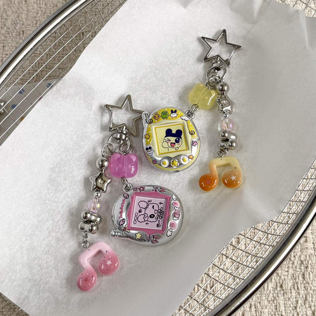 Custom Tamagotchi Charm Keychain
