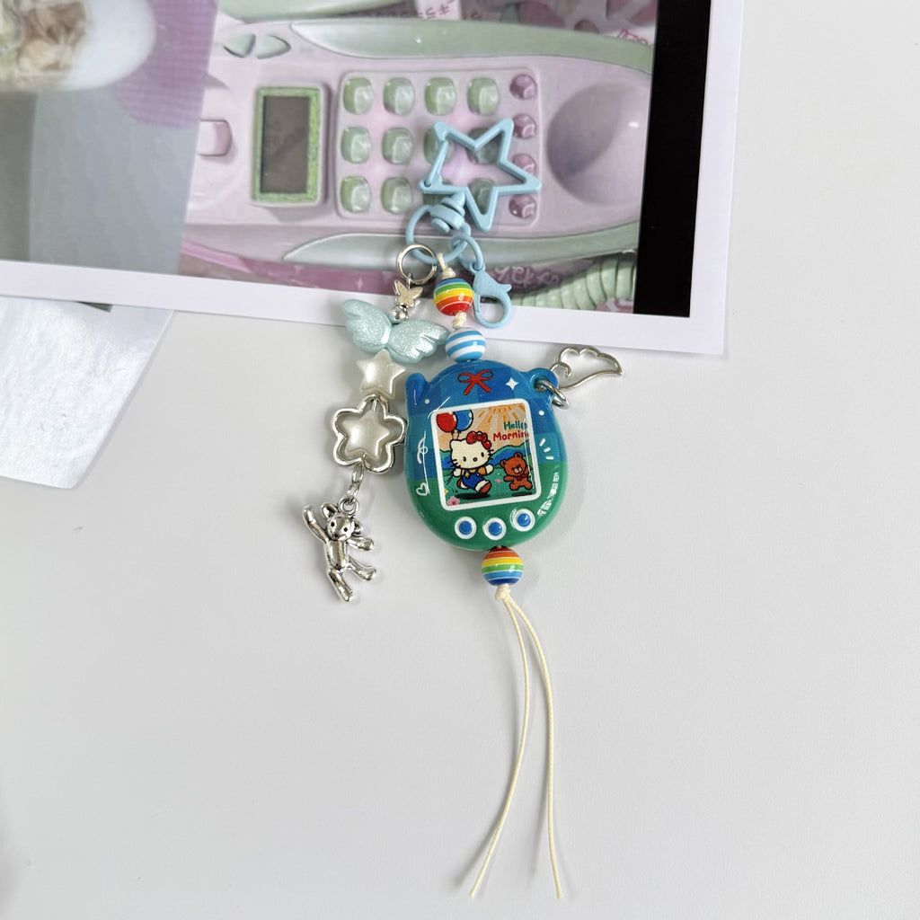 Custom Tamagotchi Charm Keychain