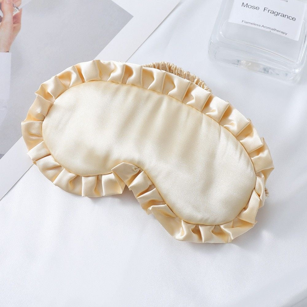 Custom Rhinestone Ruffle Sleep Mask