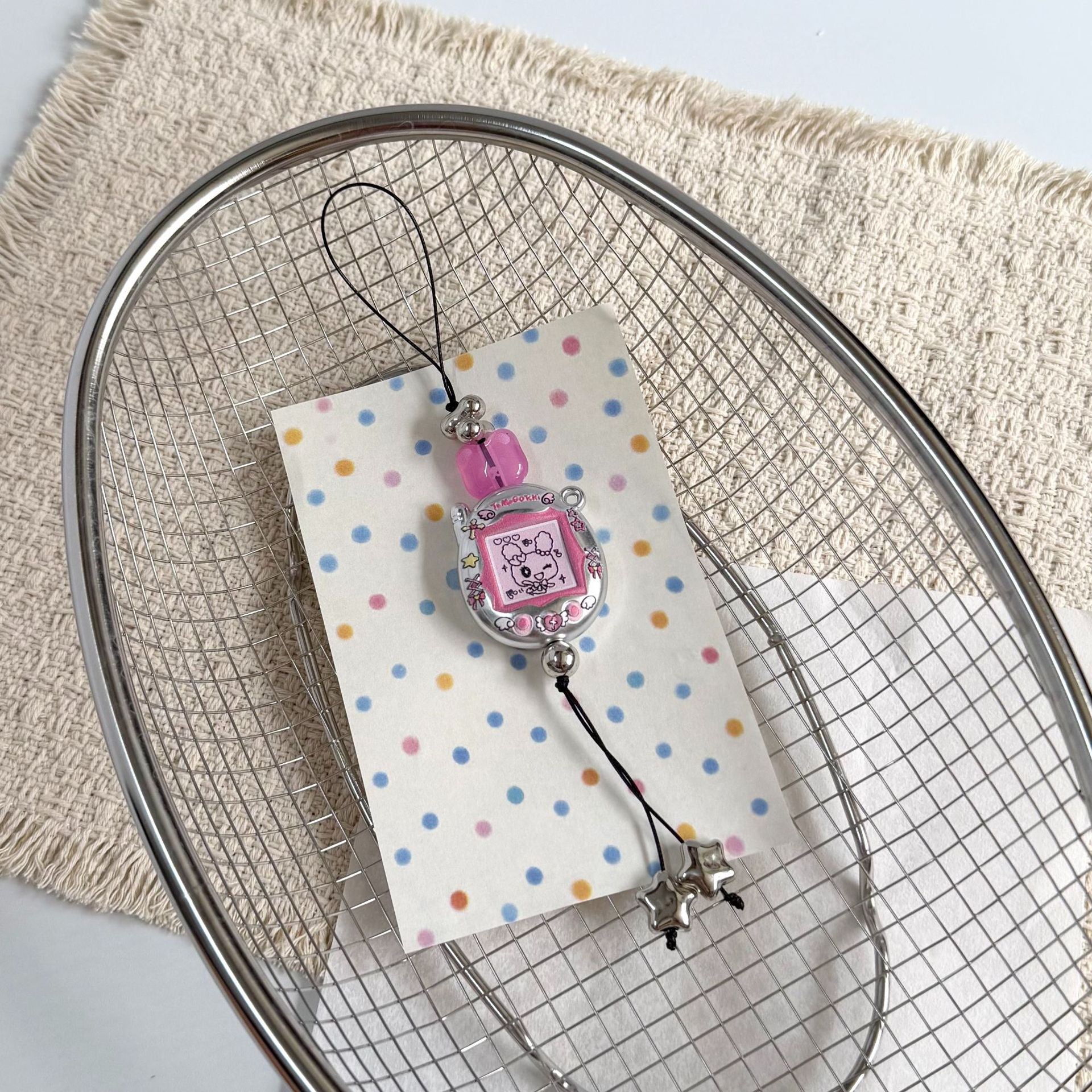 Custom Tamagotchi Charm Keychain