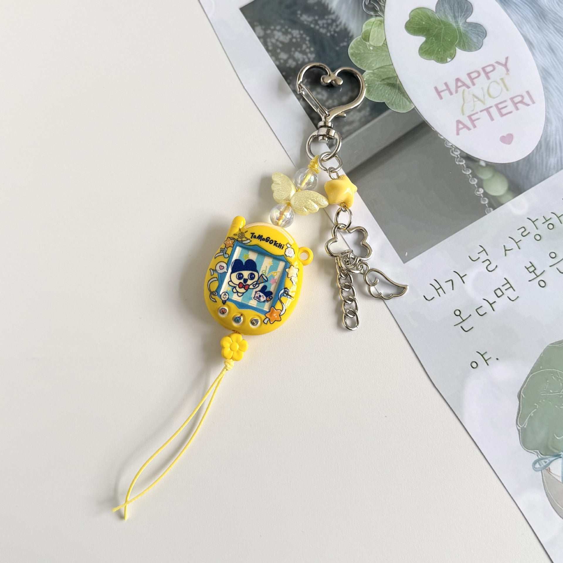 Custom Tamagotchi Charm Keychain