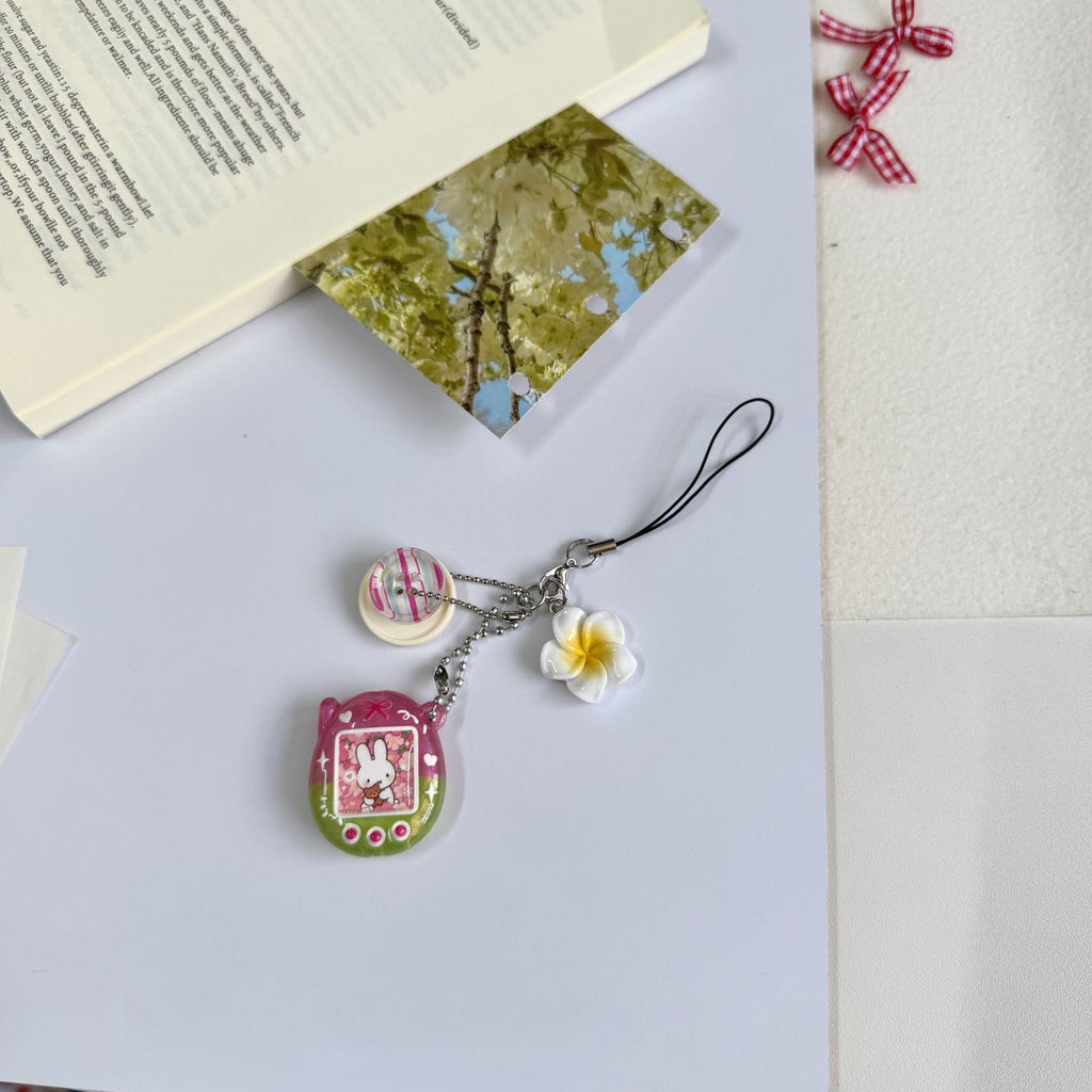 Custom Tamagotchi Charm Keychain