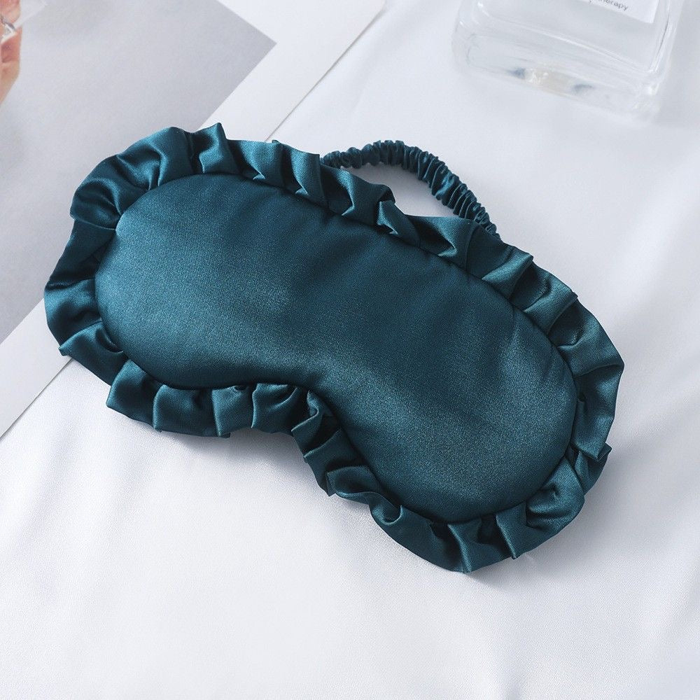 Custom Rhinestone Ruffle Sleep Mask