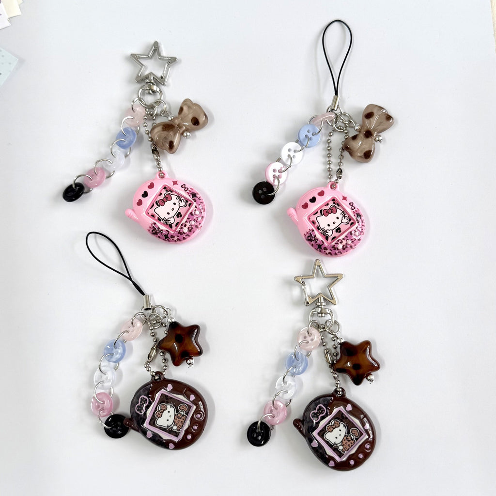 Custom Tamagotchi Charm Keychain