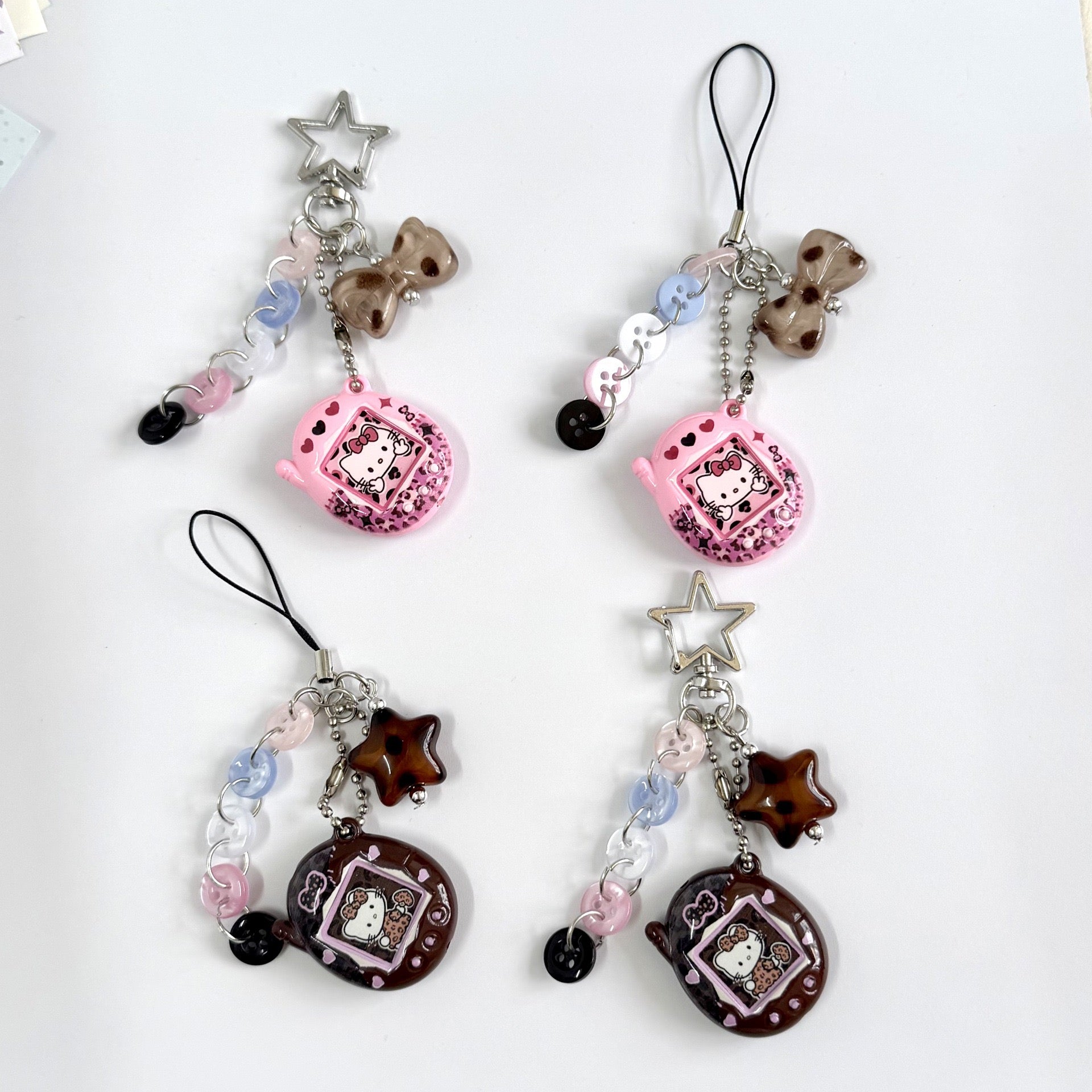 Custom Tamagotchi Charm Keychain