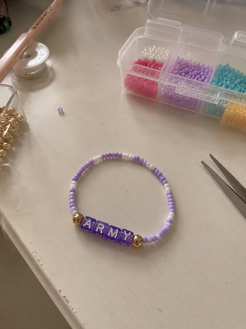 BTS ARMY Friendship Bracelet - Lavender