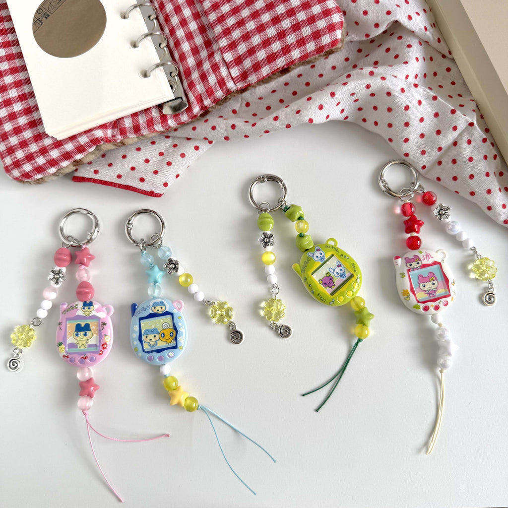 Custom Tamagotchi Charm Keychain