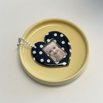 Personalized Heart Photo Keychain
