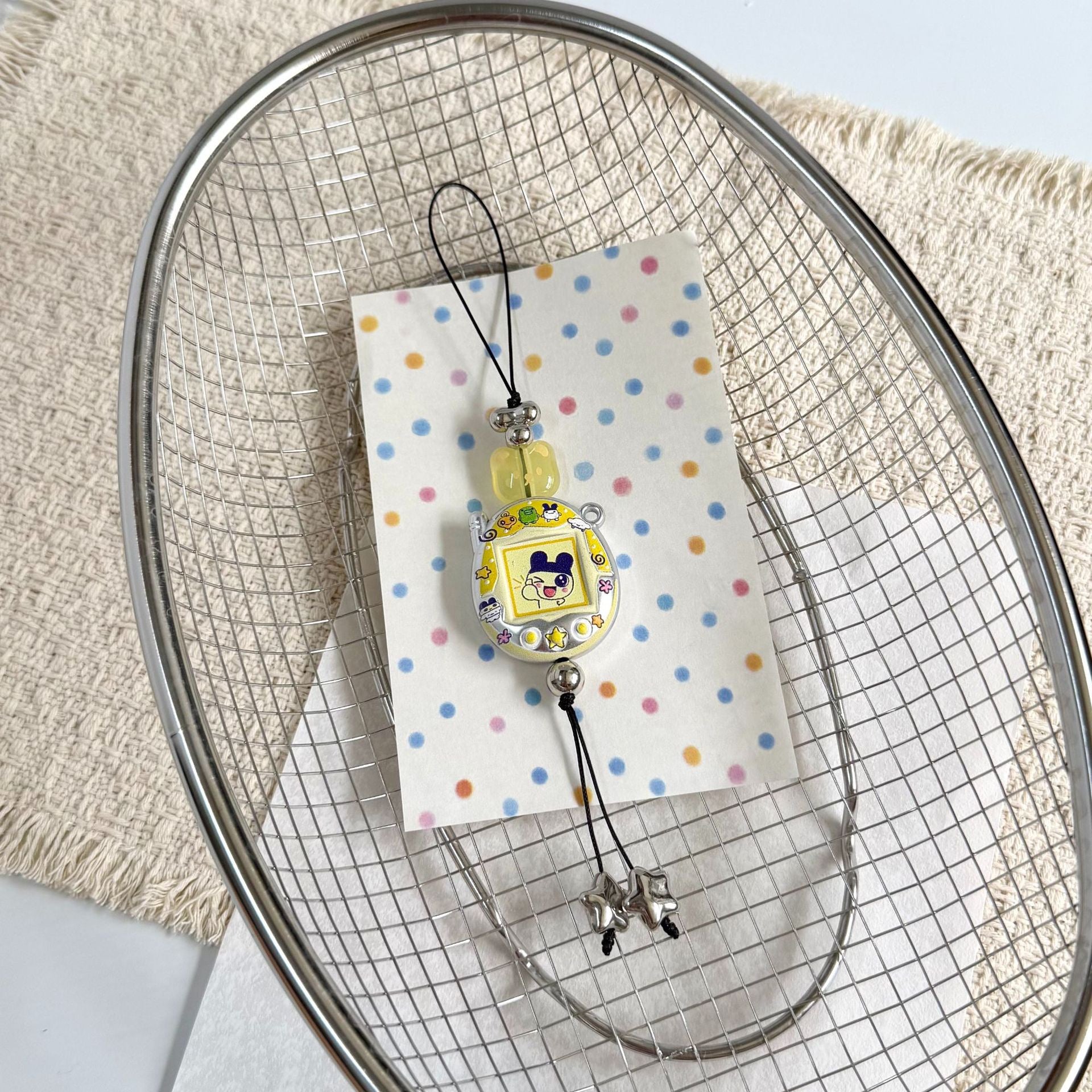 Custom Tamagotchi Charm Keychain