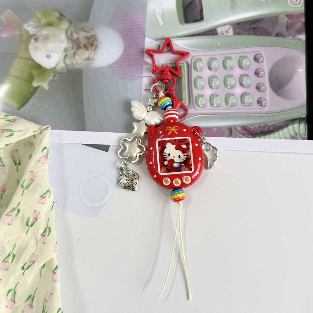 Custom Tamagotchi Charm Keychain