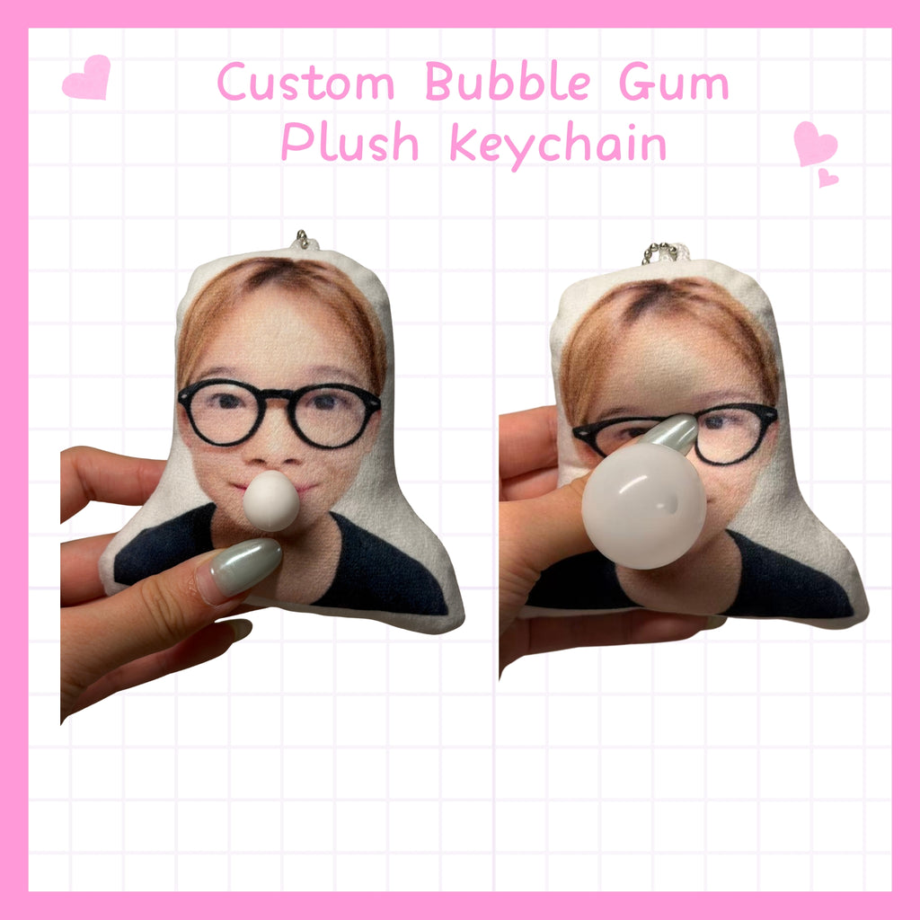 Llavero de peluche de chicle personalizado