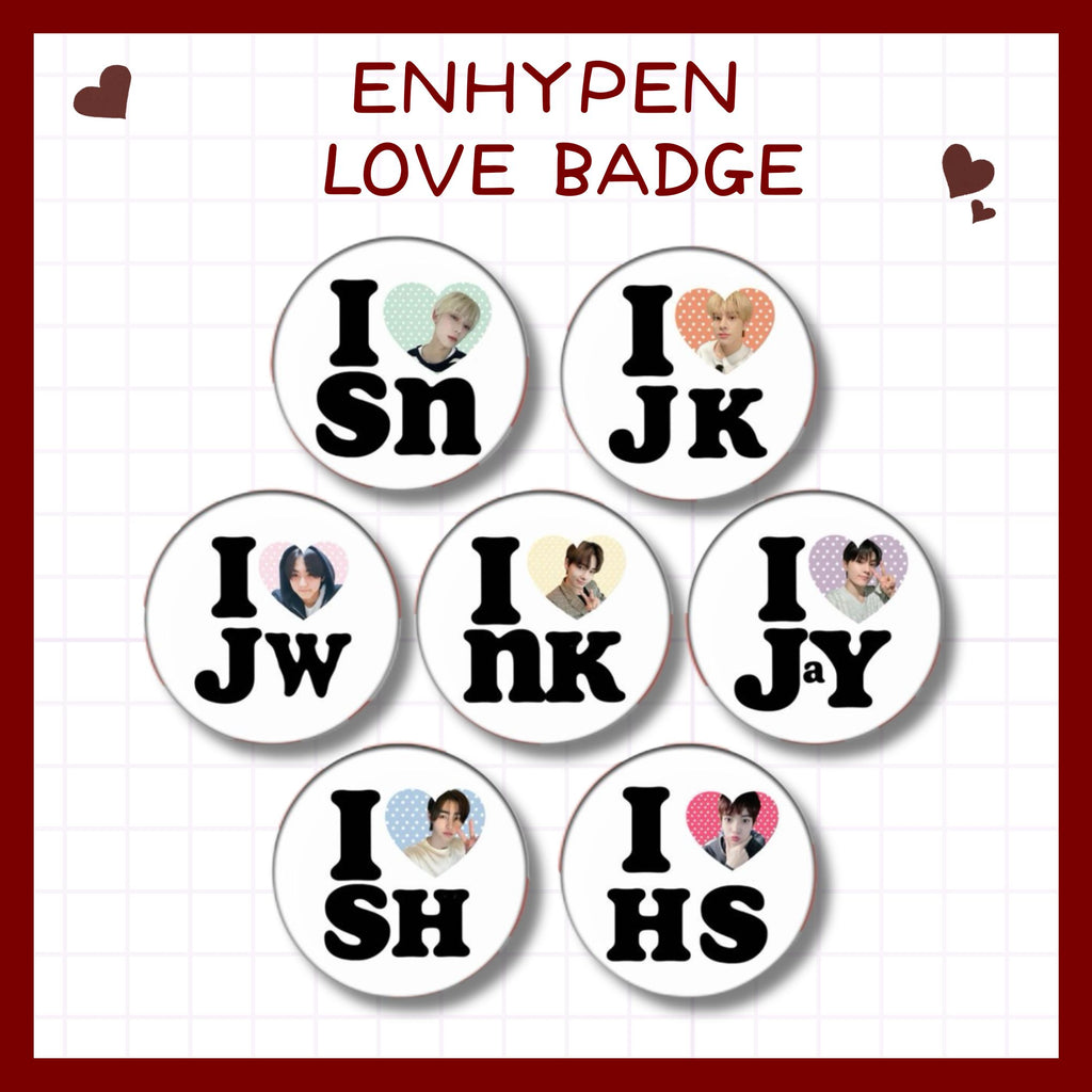 ENHYPHEN Love Badge - I love "your bias"