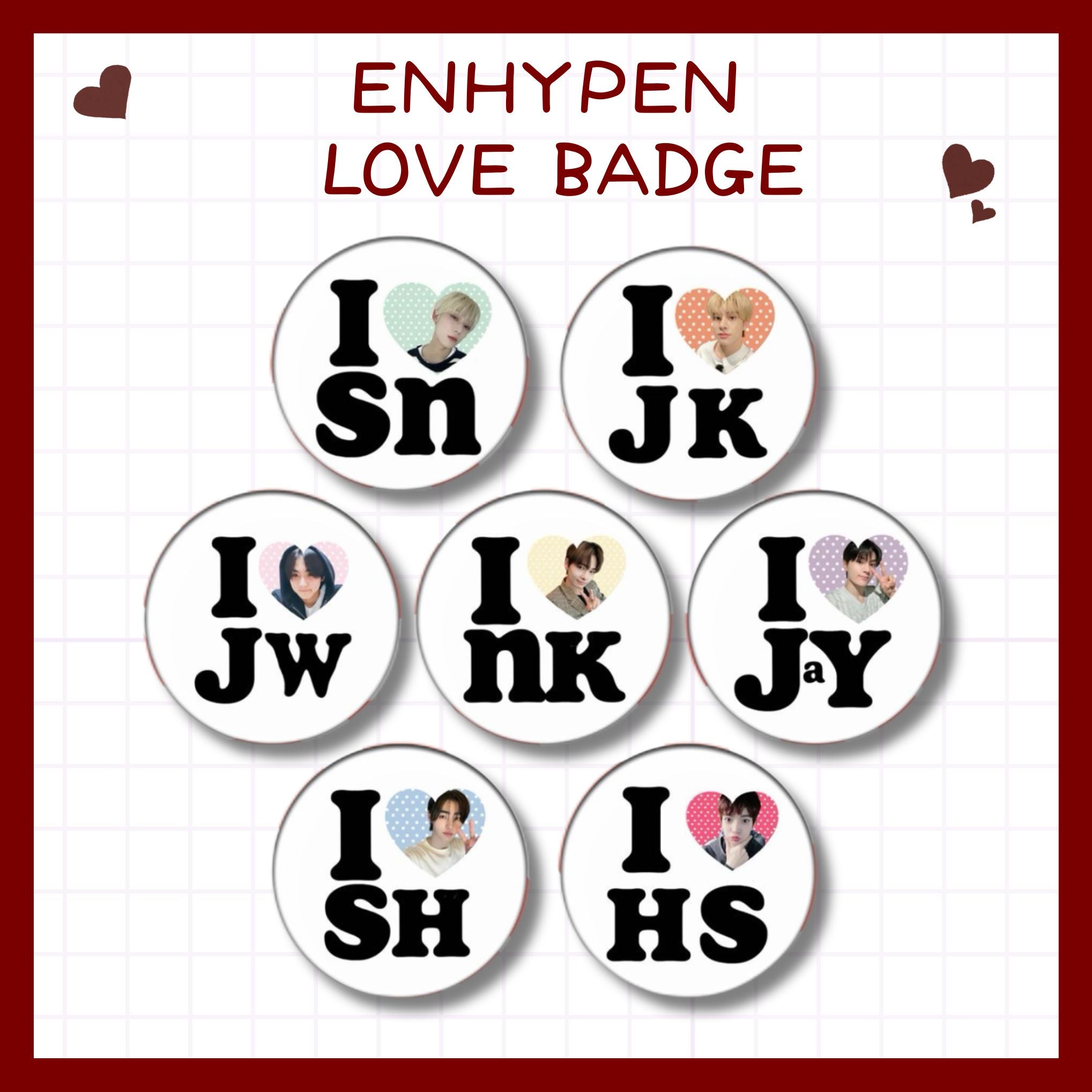 ENHYPHEN Love Badge - I love "your bias"