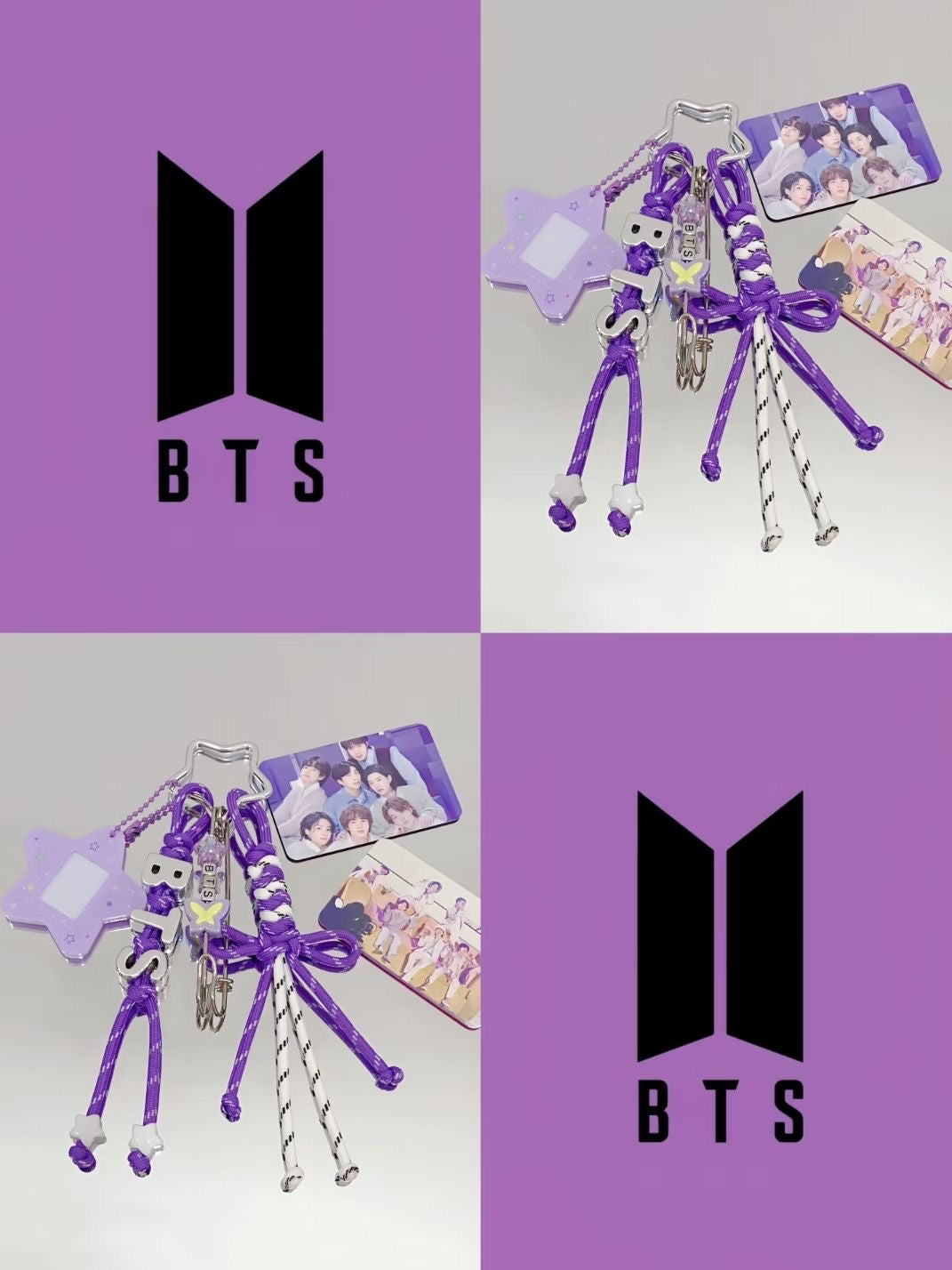 Llavero de BTS con marco de fotos