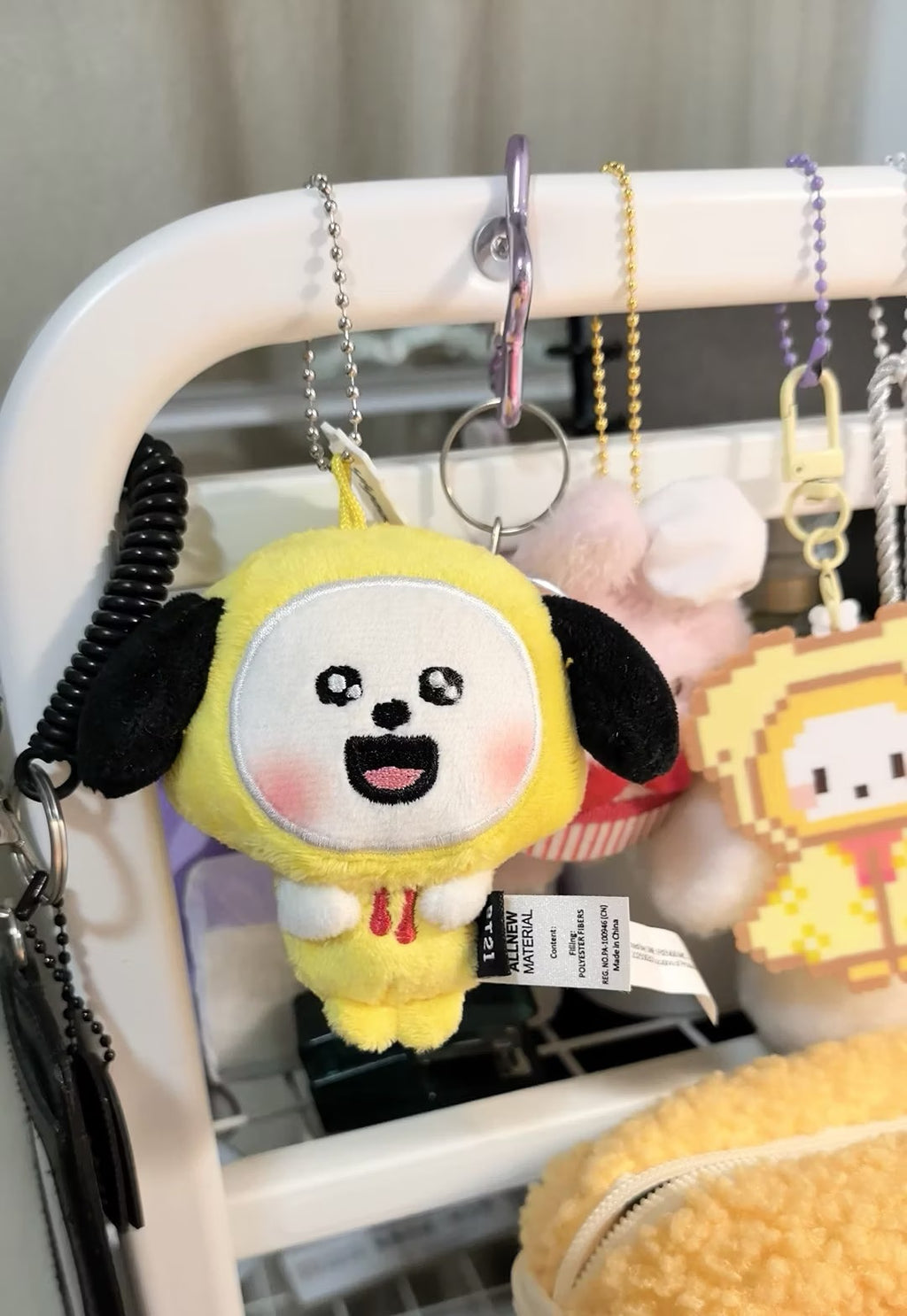 Llavero de ojos estrellados BTS x BT21