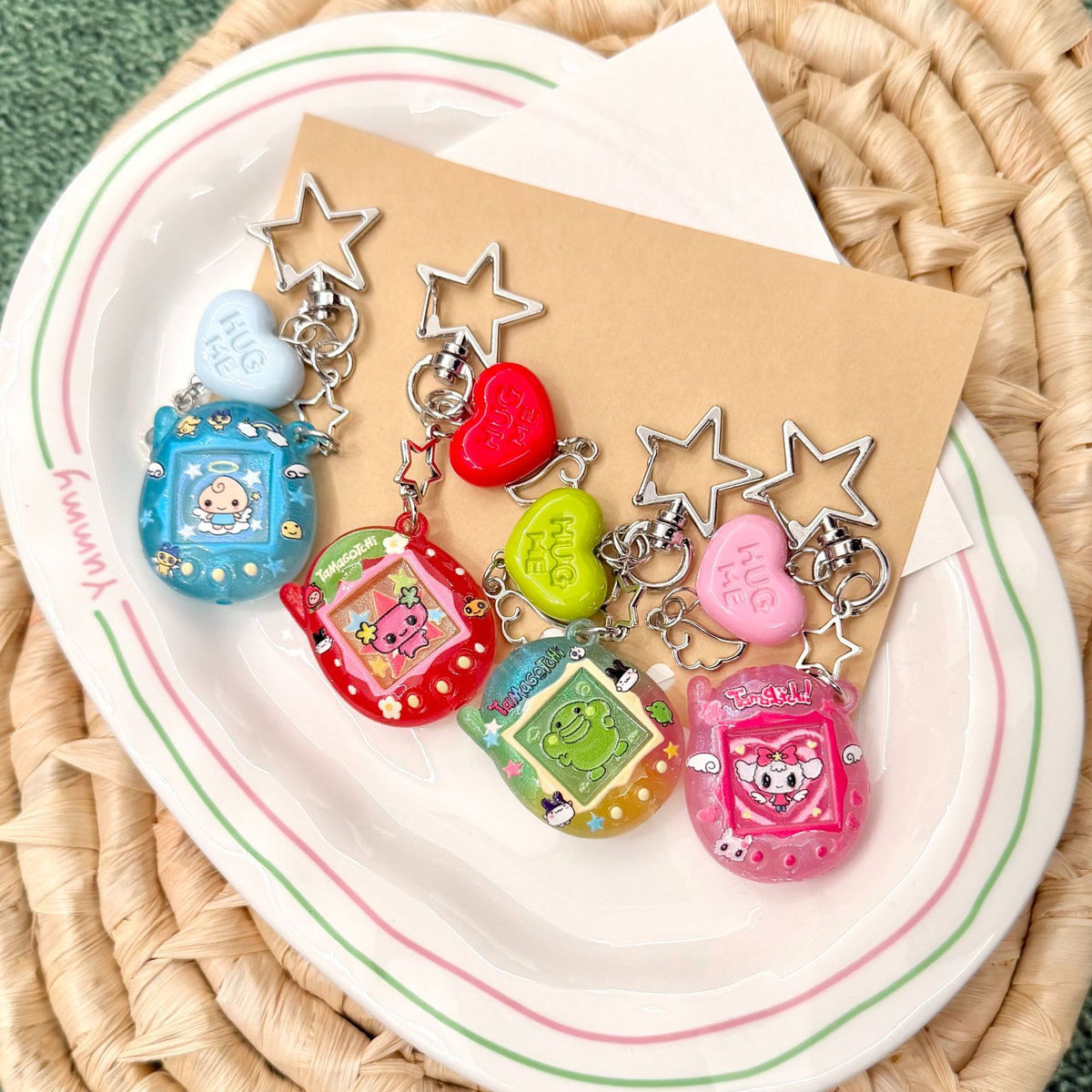 Custom Tamagotchi Charm Keychain