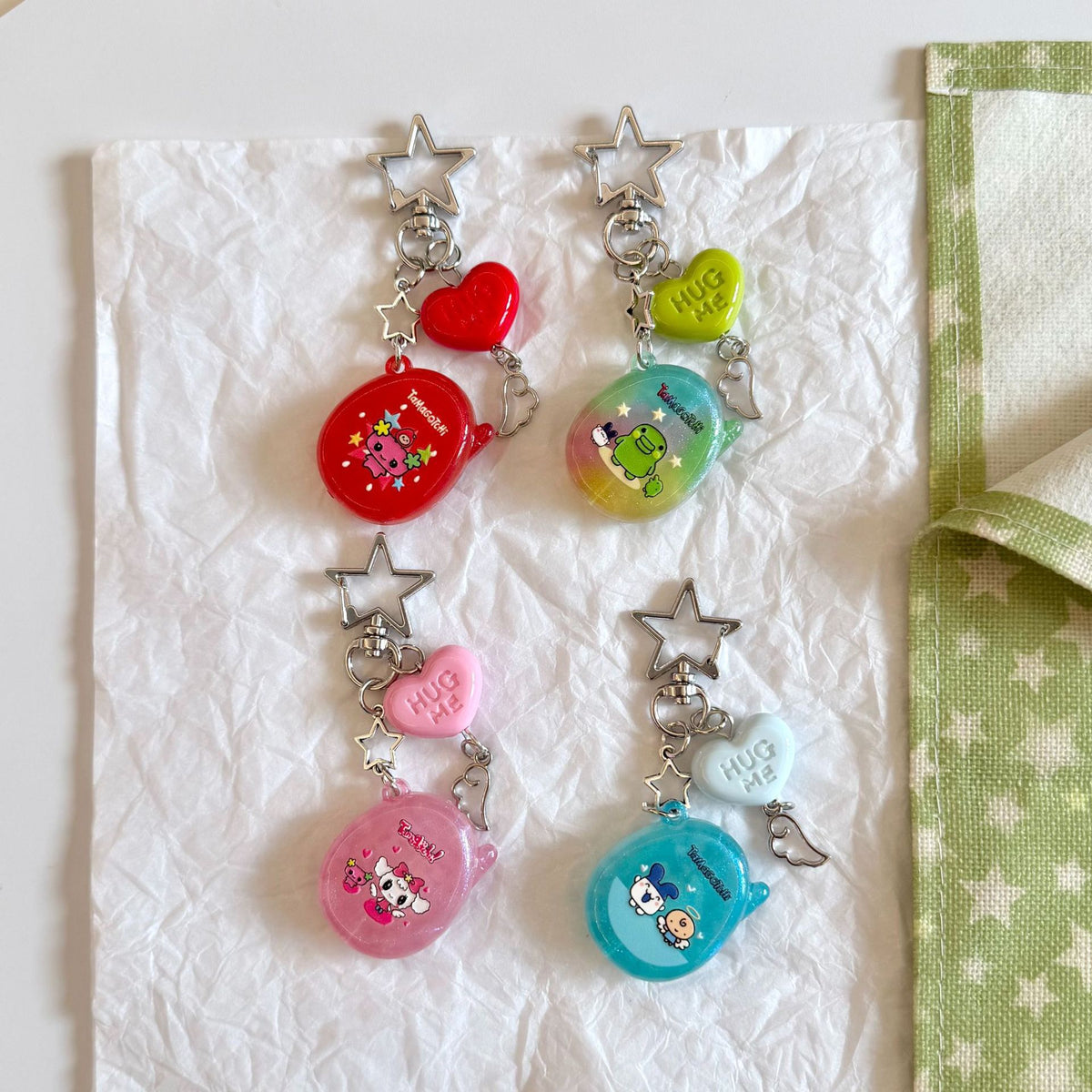 Custom Tamagotchi Charm Keychain