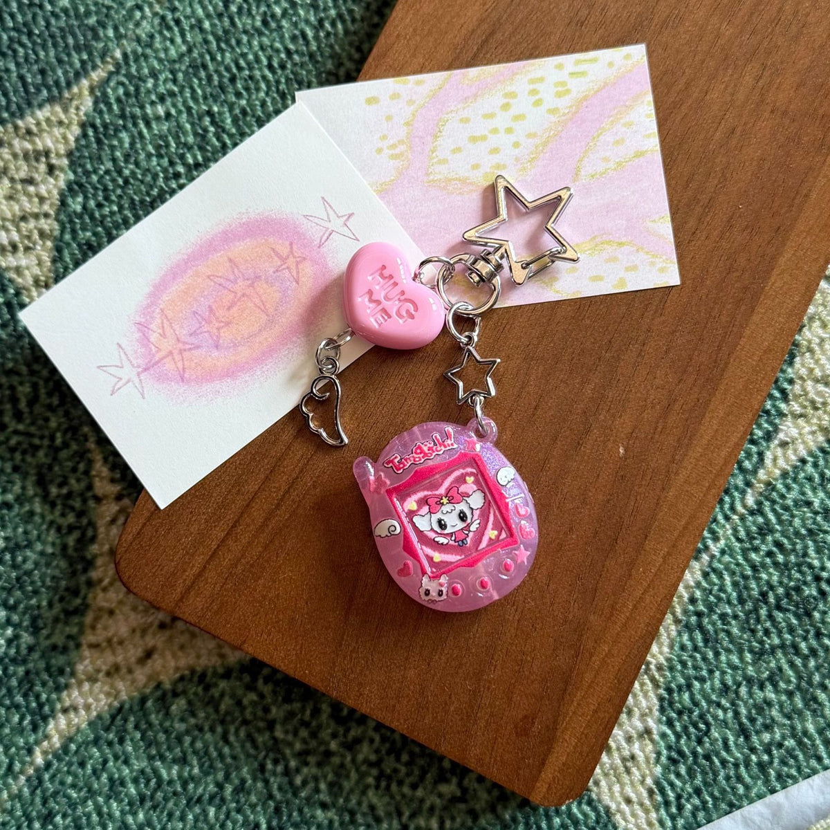 Custom Tamagotchi Charm Keychain