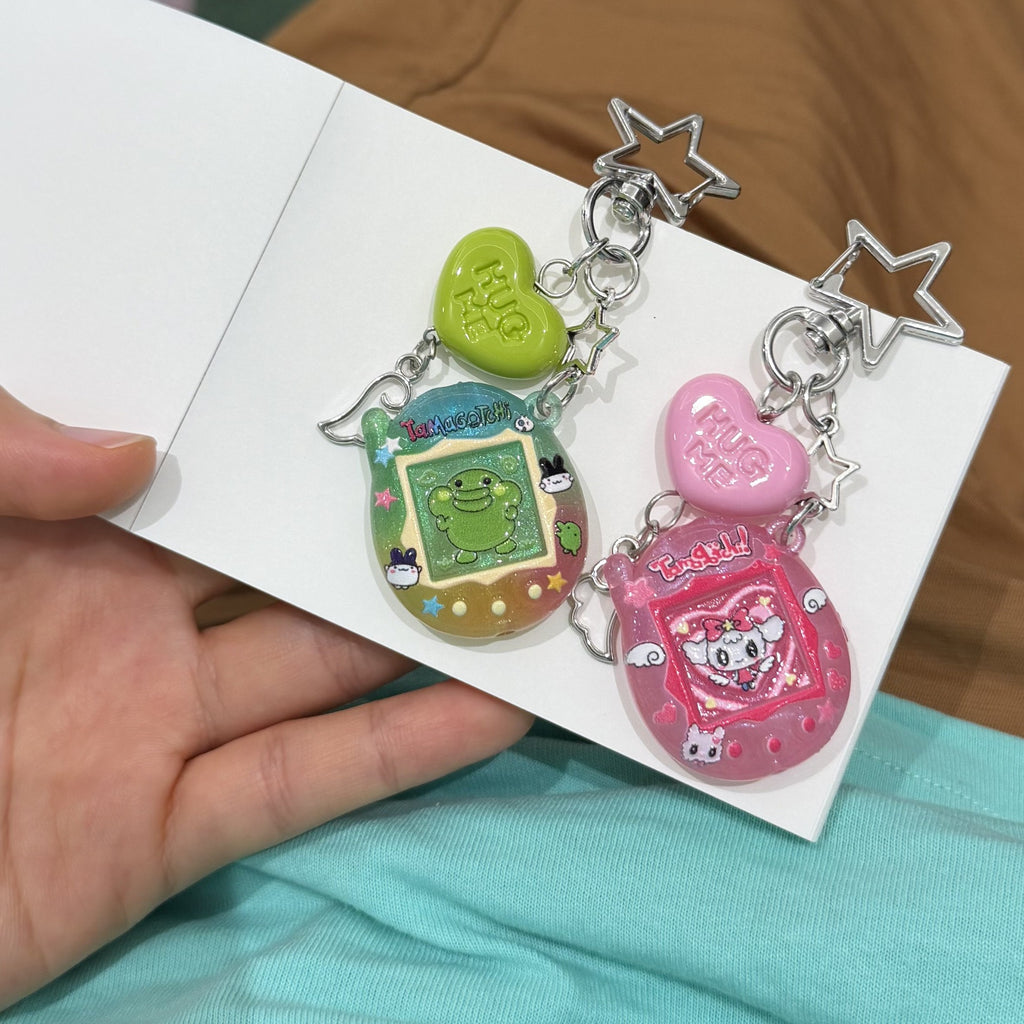 Custom Tamagotchi Charm Keychain