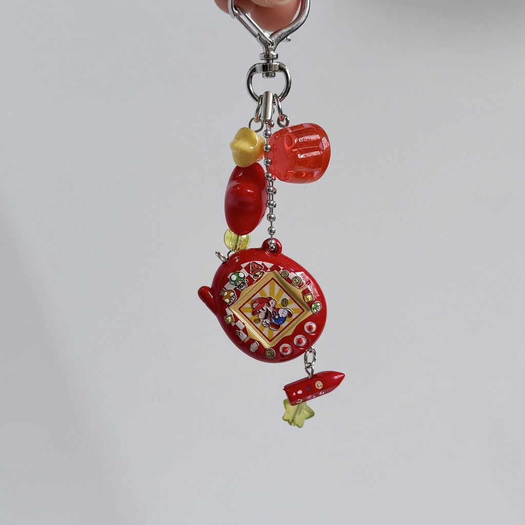 Custom Tamagotchi Charm Keychain