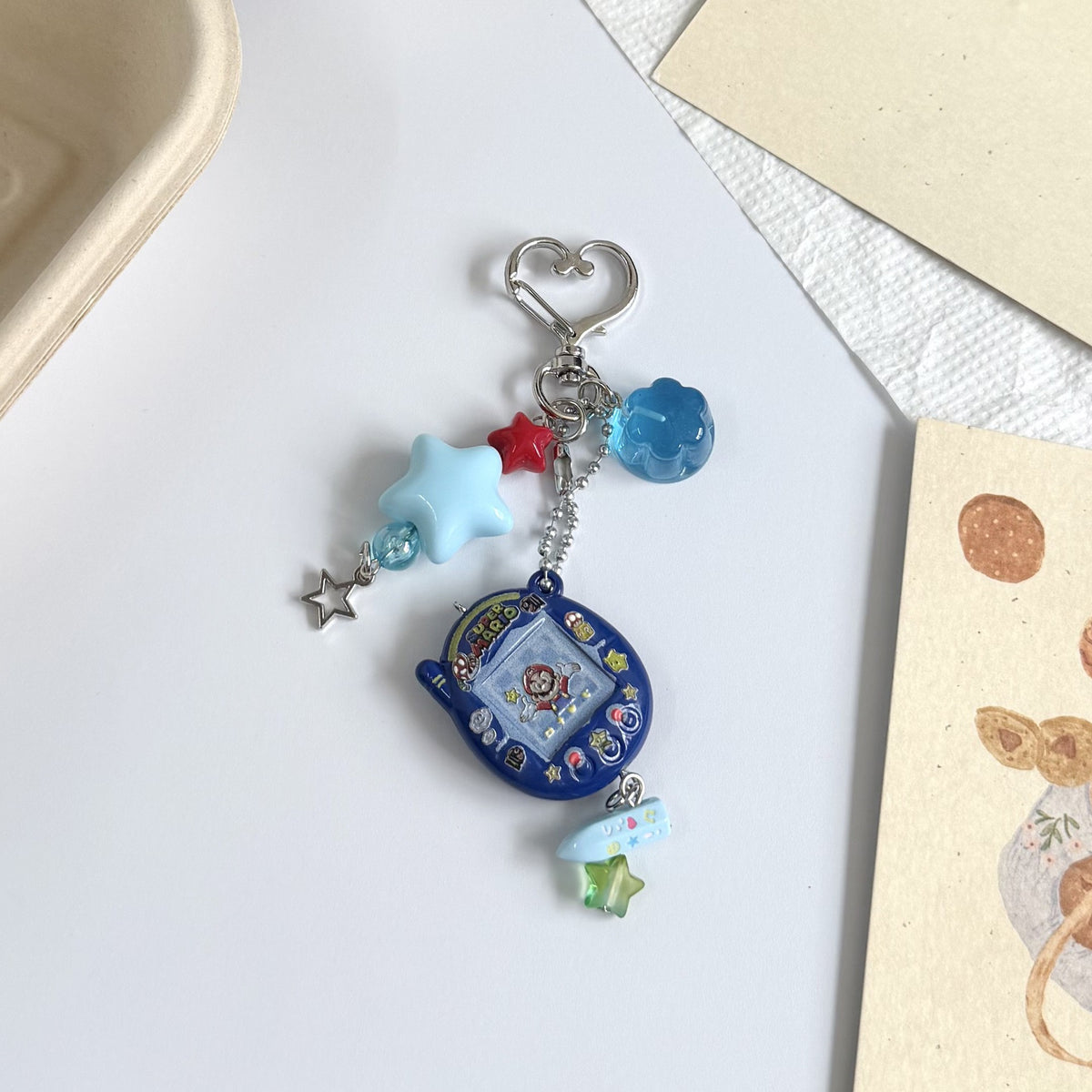 Custom Tamagotchi Charm Keychain