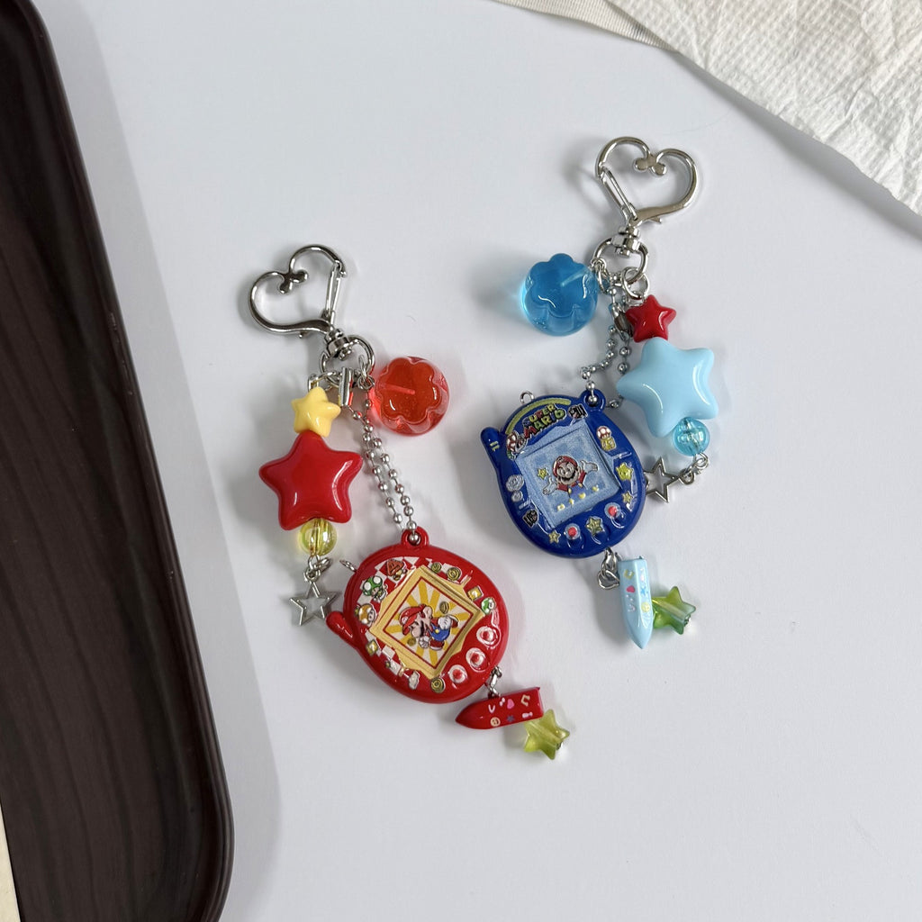 Custom Tamagotchi Charm Keychain