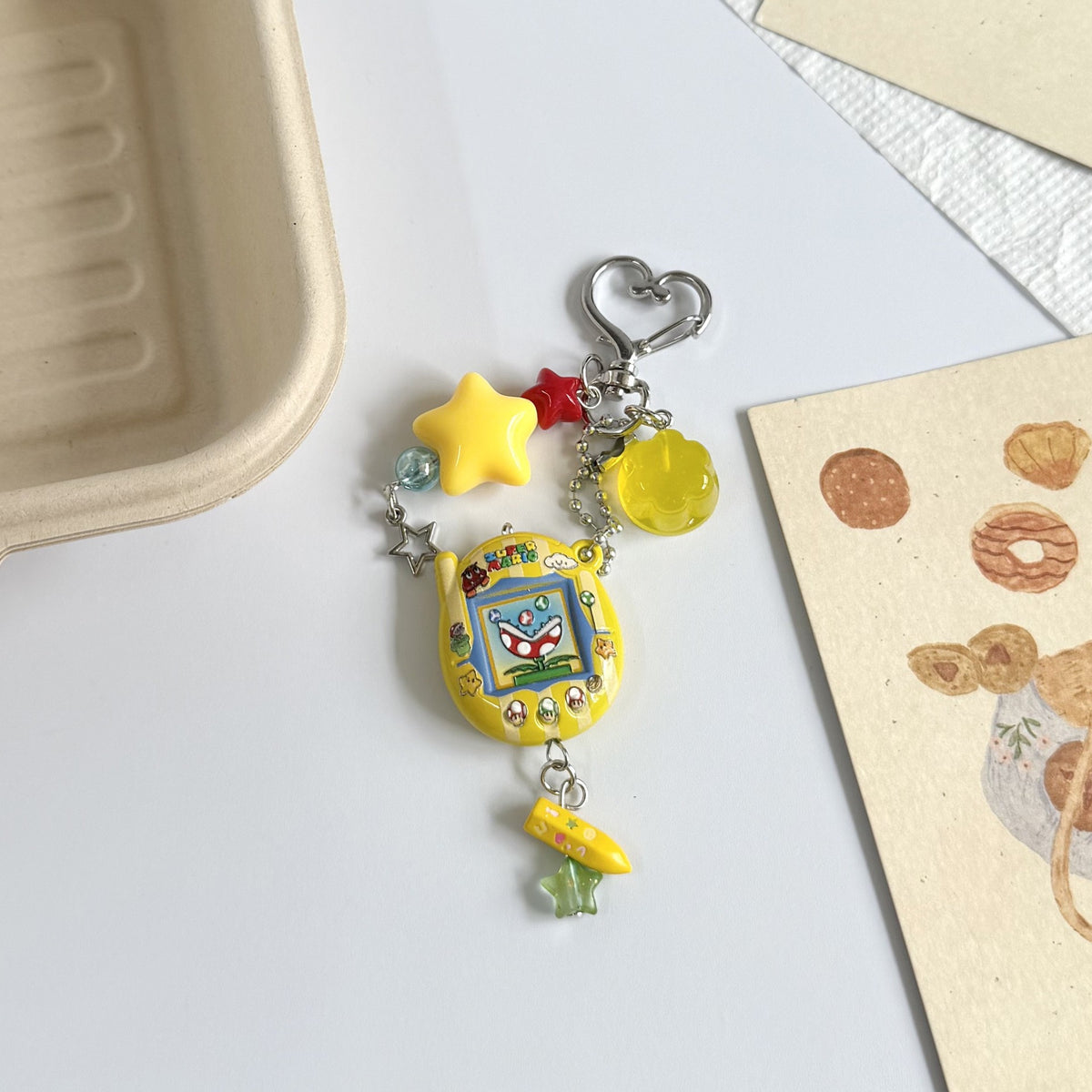 Custom Tamagotchi Charm Keychain