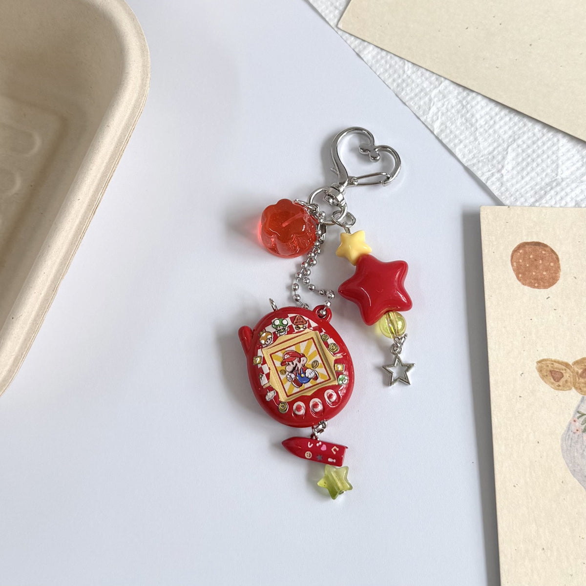 Custom Tamagotchi Charm Keychain