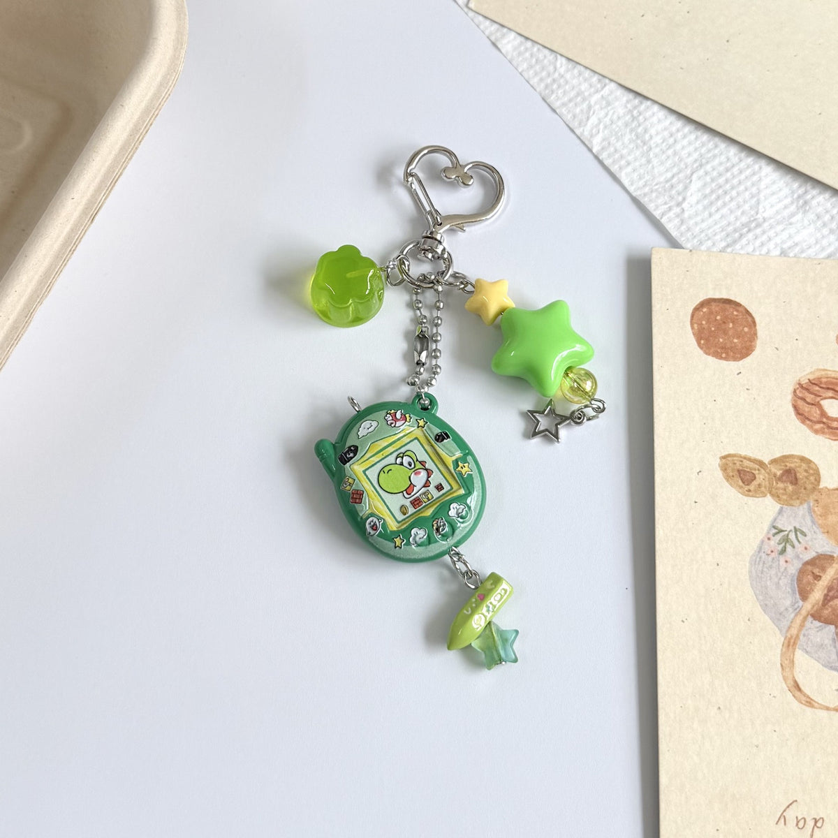 Custom Tamagotchi Charm Keychain