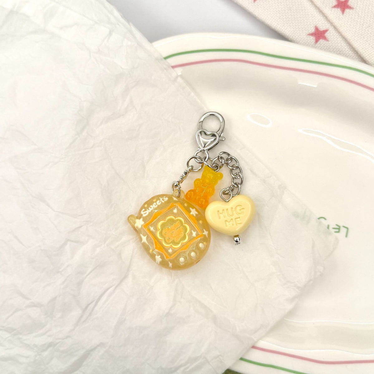 Custom Tamagotchi Charm Keychain