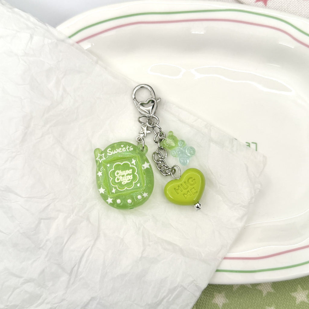 Custom Tamagotchi Charm Keychain