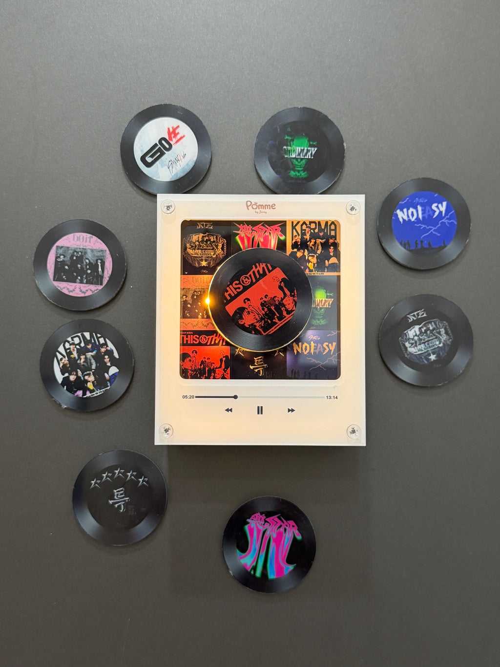 Imán giratorio de música NFC personalizado