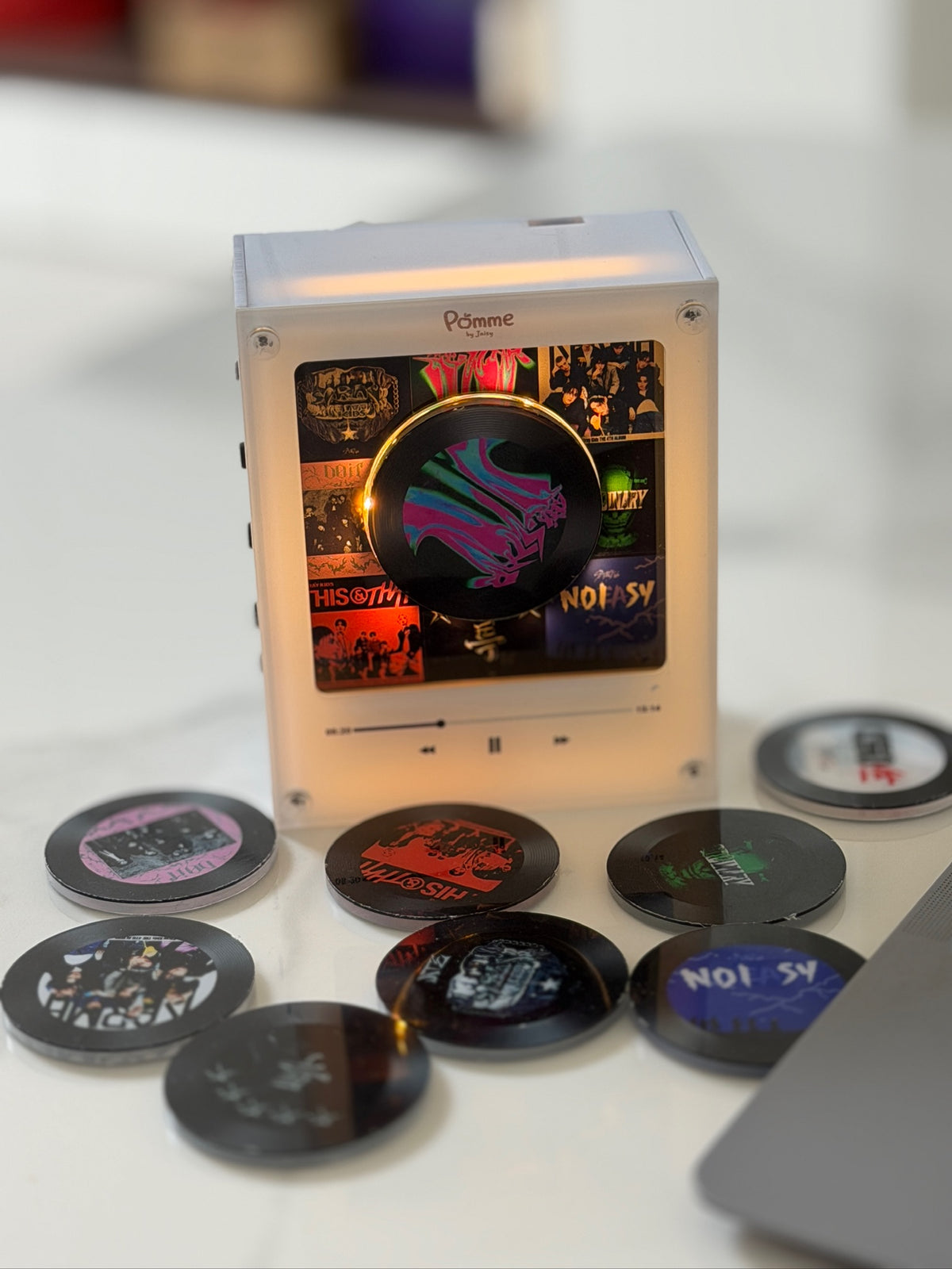 Imán giratorio de música NFC personalizado