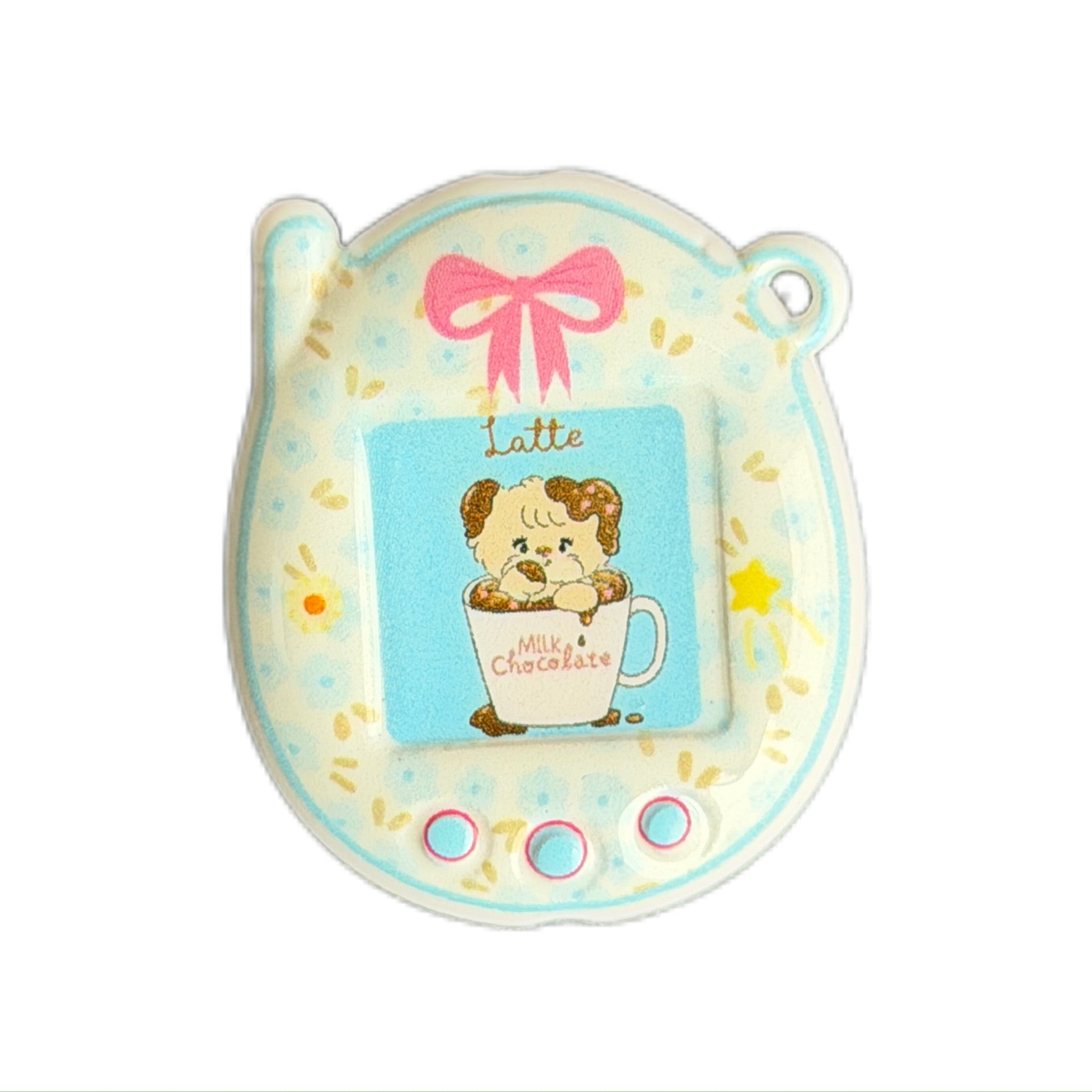 Customize tamagotchi keyring- - Cozy Cafe