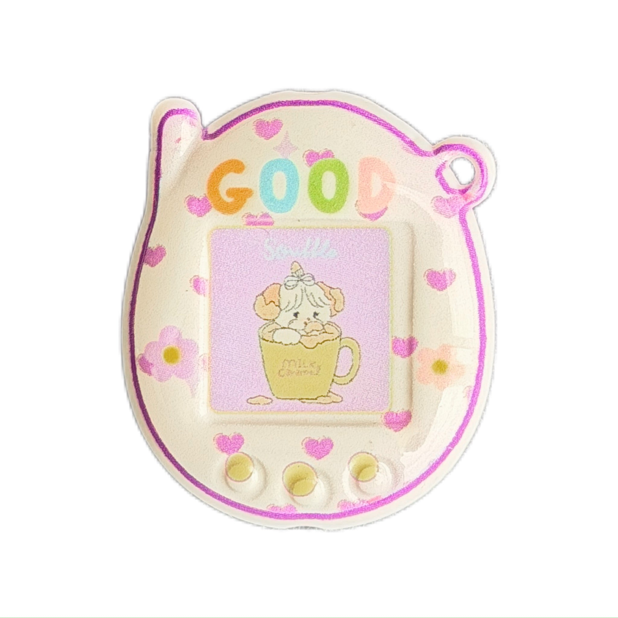 Customize tamagotchi keyring- - Cozy Cafe