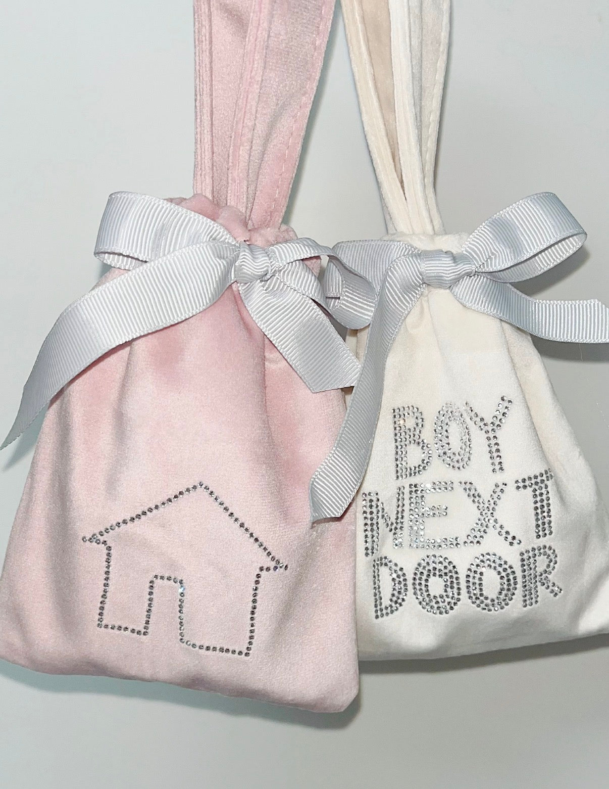 BOYNEXTDOOR Rhinestone Velvet Pouch
